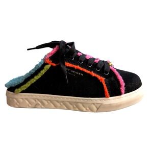 Kurt Geiger Size 39 8.5 Black Kensington Cupsole Mule Sneaker